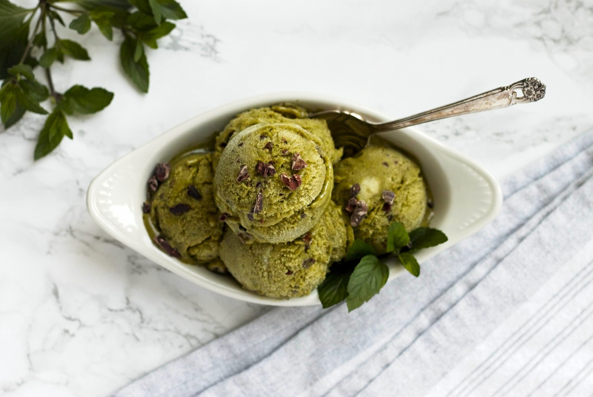 Mint Matcha Nice Cream - Plant-Based Recipe - Wholly Plants Blog