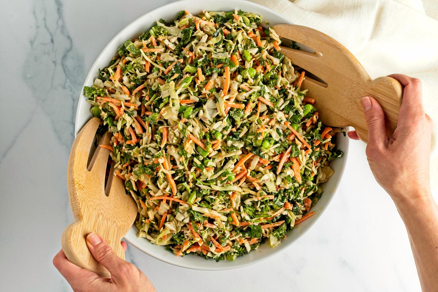 Easy Tahini Cabbage Salad Wholly Plants